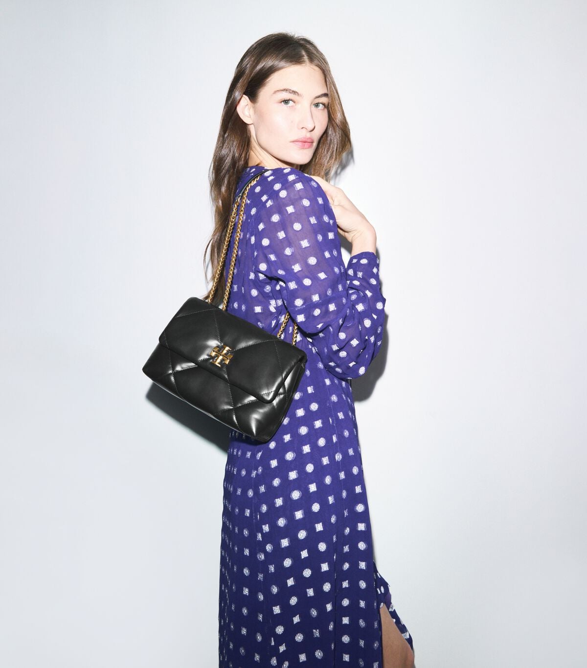 Small Kira Diamond Quilt Shoulder Bag